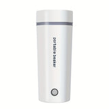 1pc, 350ml Portable Electric Kettle, 5 Mins Fast Boiling Tea Pot Coffee Pot Heating Cup, 3-in-1 Kettle