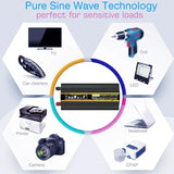 110V/220V System 300W Panel+150A Solar Charge Controller 4000W 6000W 8000W Inverter Emergency Power Generation Kit