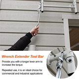 Tool Bar, 14 in Extender, Stainless Steel Torque Wrenche Tools for Mechanics, Wrench Extender