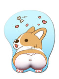Keji dog dog mouse pad dog wrist pad cartoon creative pattern girl Keji PP silicone wristband