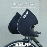 ESLNF Winter MTB Road Bike Windproof Warm Cycg Hand Guards Cold Gloves Handlebar Warmer Equipment