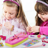 DIY Handrope Weaver Set Colorful Rope Bracelet Making For Home Children Toys Weaving Materials Handmade Creative Birthday Gift