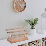 Wooden Ring Holder T-Bar Bracelets Anklets Display Stand Packaging Jewelry Tool 1