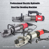 HRB-16/HRB-22 Steel Bar Bender Electric Hydraulic hine HandHeld Rebar Bending Construction Tool