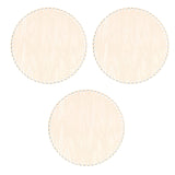3PCS 30Cm Natural Wooden Basket With Hole,Circle Blank Wood Base For DIY Knitting Crochet Bag Bottom Shaper Craft