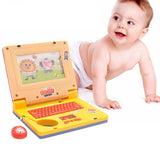 Kids Laptop Electronic Toys Educational Learning Computer Sound Rose Red Yellow Plastic Mouse Keyboard Fun Music