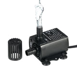 Decdeal USB DC5V 4.8W Ultra-quiet Mini Brushless Water Pump Waterproof Submersible Fountain Aquarium 300L/H Lift 300cm