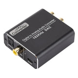 192Khz Jack DAC Digital to Analog Converter Decoder Optical Fiber Coaxial Stereo Audio Adapter To RCA Amplifiers USB Cable