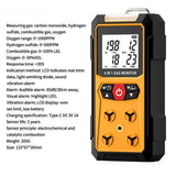Gas Leak Detector 4-in-1 (H2S, EX, O2, CO) - Reliable Home and Workplace Safety Monitor with Precise Detection