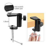 Photography Adjustable Arm Phone Camera Arm Tripod Table Stand with Phone Holder for Led Ring Light Overhead DSLR Camera Webcam