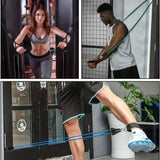 Resistance Bands Set, Exercise Bands With Door Anchor, Handles, Carry Bag, Legs Ankle Straps For Resistance Training