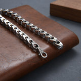 Sterling Silver Bracelet Men's Fashion Brand Ins