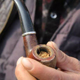 CRUSHER Ebony Resin Smoking Old Style Retro for Men Dry Burning Grass Herb Tobacco Pipe Cigarette Accessories