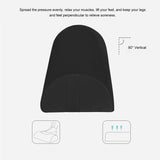 Half Moon Black Ankle Knee Neck Lumbar Support Cushion Elderly People Home Memory Foam Semi Roll Leg Pillow