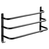Premium Bar Hanger Double Hook Wall Mounted Bathroom Rack Kitchen Towel Holder