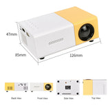 School Season Multi-Functional Classroom Mini Projector Easy Carrying With AU Plug,Black-White