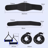 Multi Sports Kit Resistance Bands Set for Strength Training Fiess Solo or Parer Waist Power Home Gym