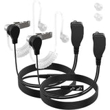 2pcs Walkie Talkie Air Acoustic Tube Surveillance Headset Two Way Radio Earpiece with PTT/VOX for Baofeng Kenwood