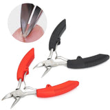 Professional Cuticle Scissors Fingernail Toenail Thick Ingrown Toe Nail Clippers Pliers Pedicure Tool Non-Slip Handle Durable