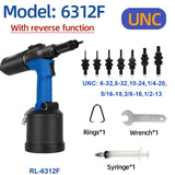 Pneumatic Riveter Automatic Rivet Gun RL-6312 Industrial Hydraulic Quick Riveting Nut Tool M3 M4 M5 M6 M8 M10 M12