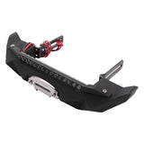 Metal Front & Rear Bumper With LED Light For 1/10 RC Crawler Axial II 90046 SCX10 III AXI03007 Upgrade Parts