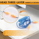2PCS Earphone Bluetooth Ear Plugs For Work, Noise Suppression, Hearing Protection, Construction Sites, Noisy Places