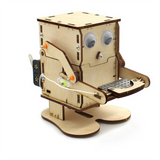Robot Eating Coin Wood DIY Model Teaching Learning Stem Project Kit for Kid Science Experiment Wooden Assembly