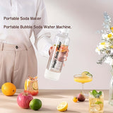 1pc Portable Soda Maker,1L Portable Bubble Soda Bottle,Portable Bubble Soda Water Machine, Homemade Carbonate Beverage Drink