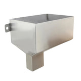for stainless steel square funnel 1PC Side inlet Hopper siphon rainwater discharge downspout hopper