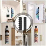 Baseball Caps Hat Rack For Wall With Strong Adhesive To 10 Hats, Cap Organizer Storage Multilayer 2 Mounting