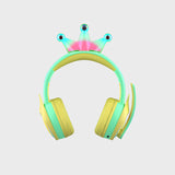 Cute Cartoon Wireless Headphones Bluetooth 5.0 Earphone 85DB Kids Headset With Mic Noise Cancelling For Online Learning