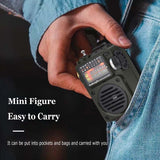 Portable Mini FM/SW/MW Radio Bluetooth 5.0 Full Band Handheld Rechargeable Speaker Recorder Sleep Time Support TF Card Play