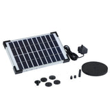 Powerful 5.5W Solar Pond Pump with 6pcs Nozzle Kit & 10ft Cable - Ideal for Ponds and Bird Baths