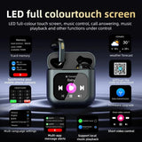 New K1 Bluetooth TWS Earbuds 8G Memory LED Full Colour Touch Screen Wireless Earphone ENC Noise Cancelg Strong Bass Headset