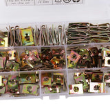 Top-220Pcs Speed Fasteners U Nuts Self Tapping Screw Spire Clip Hole Interior Door Trim Panel Clips Metal Rivets