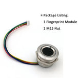 R503 Circular Round Ring Indicator LED Control DC3.3V MX1.0-6Pin Capacitive Fingerprint Module Sensor Scanner-19mm