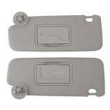 1 Pair UV Blocking Left Right with Mirror for 2012 ‑ 2020 Gray Car Grey Sun Visor