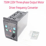 AC220V Single-phase Input Three-phase Output Motor Driver Frequency Converter with T13-750W-12-H Four-digit Digital Tube Display