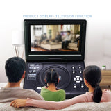 7.8inch/9.8inch 6:9 Widescreen 270° Rotatable LCD Screen Home Car TV DVD Player Portable VCD MP3 Viewer with Game Function