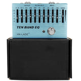 10 Band Equalizer Electric Bass Pedal - Real Bypass EQ Effect, Adjustable Knob, Guitar Accessories
