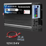 3000W 4000W 5000W Pure Sine Inverter DC 12V To AC 220V For Home/Outdoor/RV/Camping Wave Power Inverters with LED