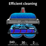 Electric Head for Dyson V7 V8 V10 V11 V15 Vacuum Cleaner, Mop Attachment with LED Headlights Water Reservoir