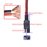 Female 14 AWG with Polarity Reverse Adapter Car Chargers Cigarette Lighter To SAE Cable 30cm