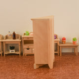 1/12 Scale Dolls House Miniature Furniture Wooden Triangular Cabinet Storage For Dollhouse Decorate Accessories
