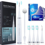 6 in 1 Ultrasonic Dental Electric Toothbrush Whitening Strips Scaler Tartar Remover Sonic Teeth Plaque Cleaner