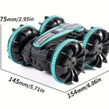 New 2.4G Amphibious Stunt Remote Control Car Double-sided Rolling Children's Electric Toy