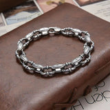 Rattan Pattern Bracelet S925 Sterling Silver