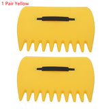 1 Pair Garden Yard Leaf Scoops Leaf Grabbers Collector Grabs Grass Leaves Pick Up Hand Leaf Rakes For Garden Leaf Rubbish