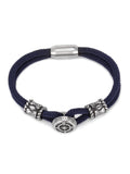 Compass Transfer Wheel Titanium Steel Double Braided Rope Bracelet