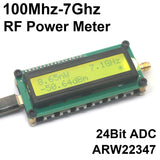 ARW22347 1Mhz-7.1Ghz RF Power Meter Broadband Signal Source Antenna Gain Detector 915M 1.5G 2.4G 5.2G 5.8G Ham Radio Amplifier